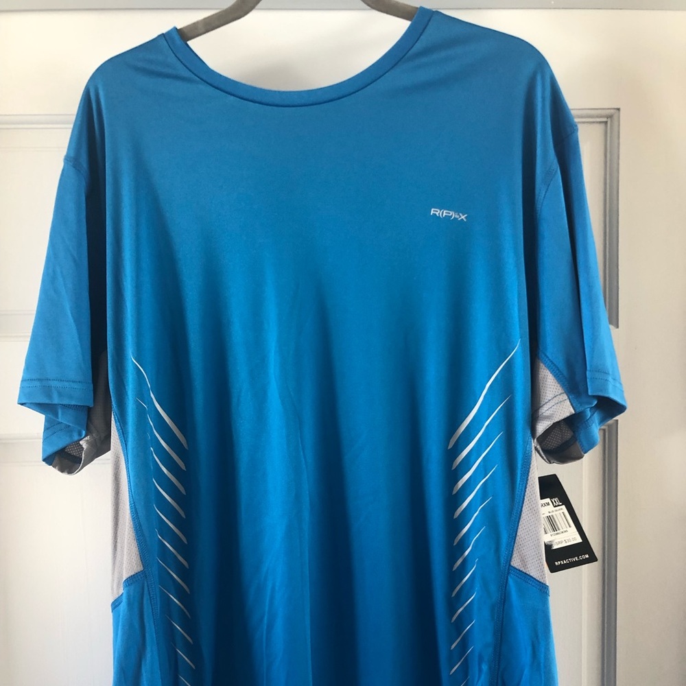 RPX men’s blue active short sleeve tee t shirt
